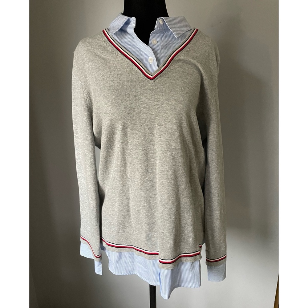 Tommy Hilfiger Collared Knit Sweater (L)